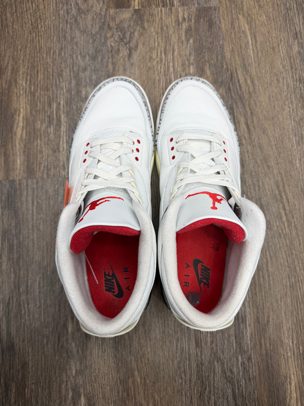 Size 13-Jordan 3 White cement 3 reimagined