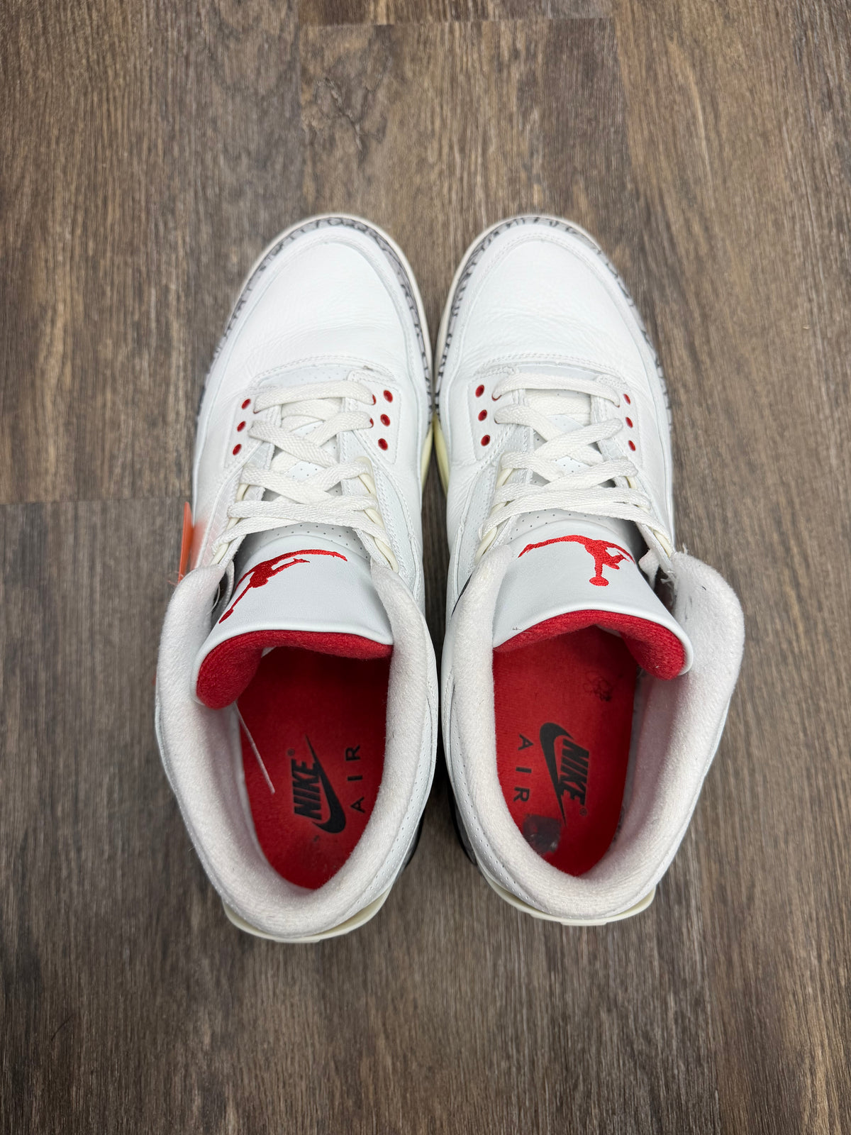 Size 13-Jordan 3 White cement 3 reimagined