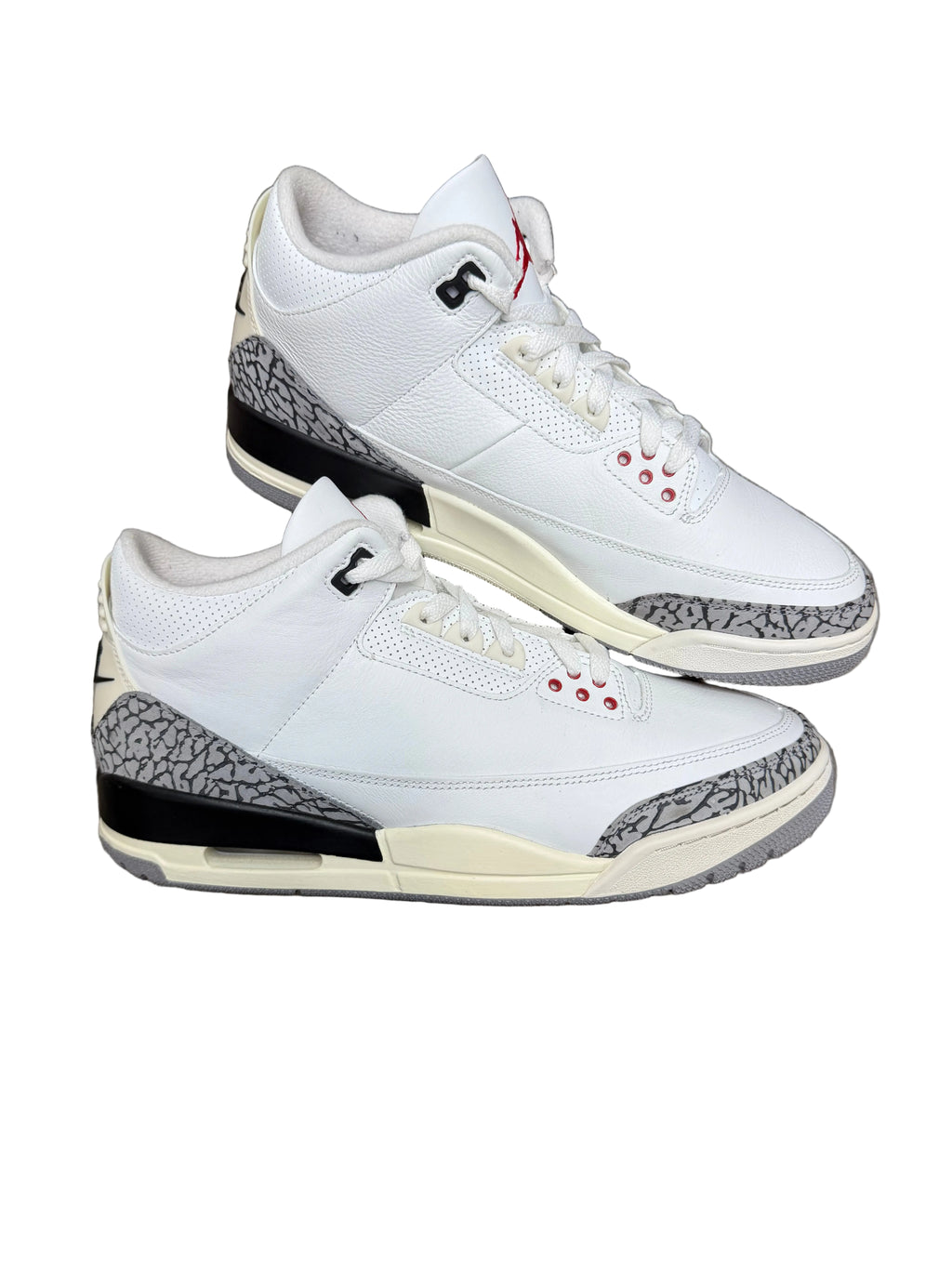 Size 11.5-Jordan 3 White cement reimagined