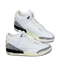 Size 11.5-Jordan 3 White cement reimagined