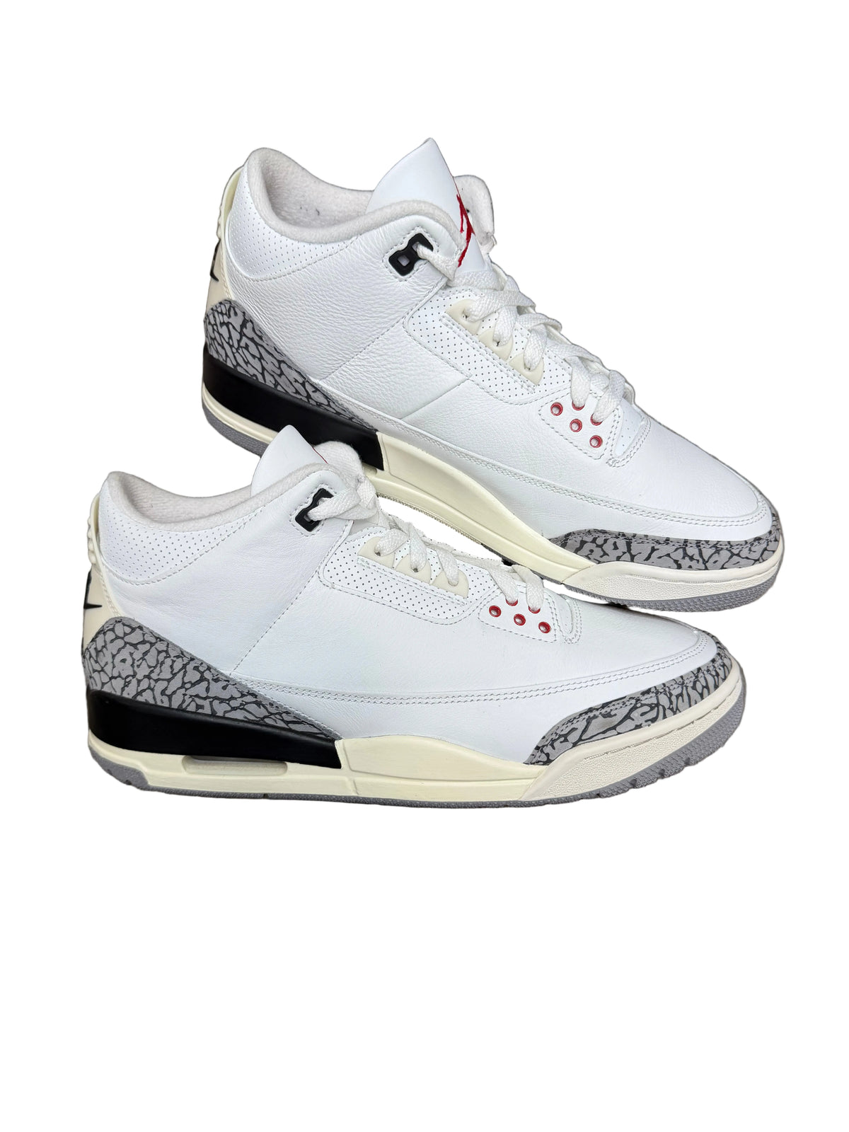 Size 11.5-Jordan 3 White cement reimagined