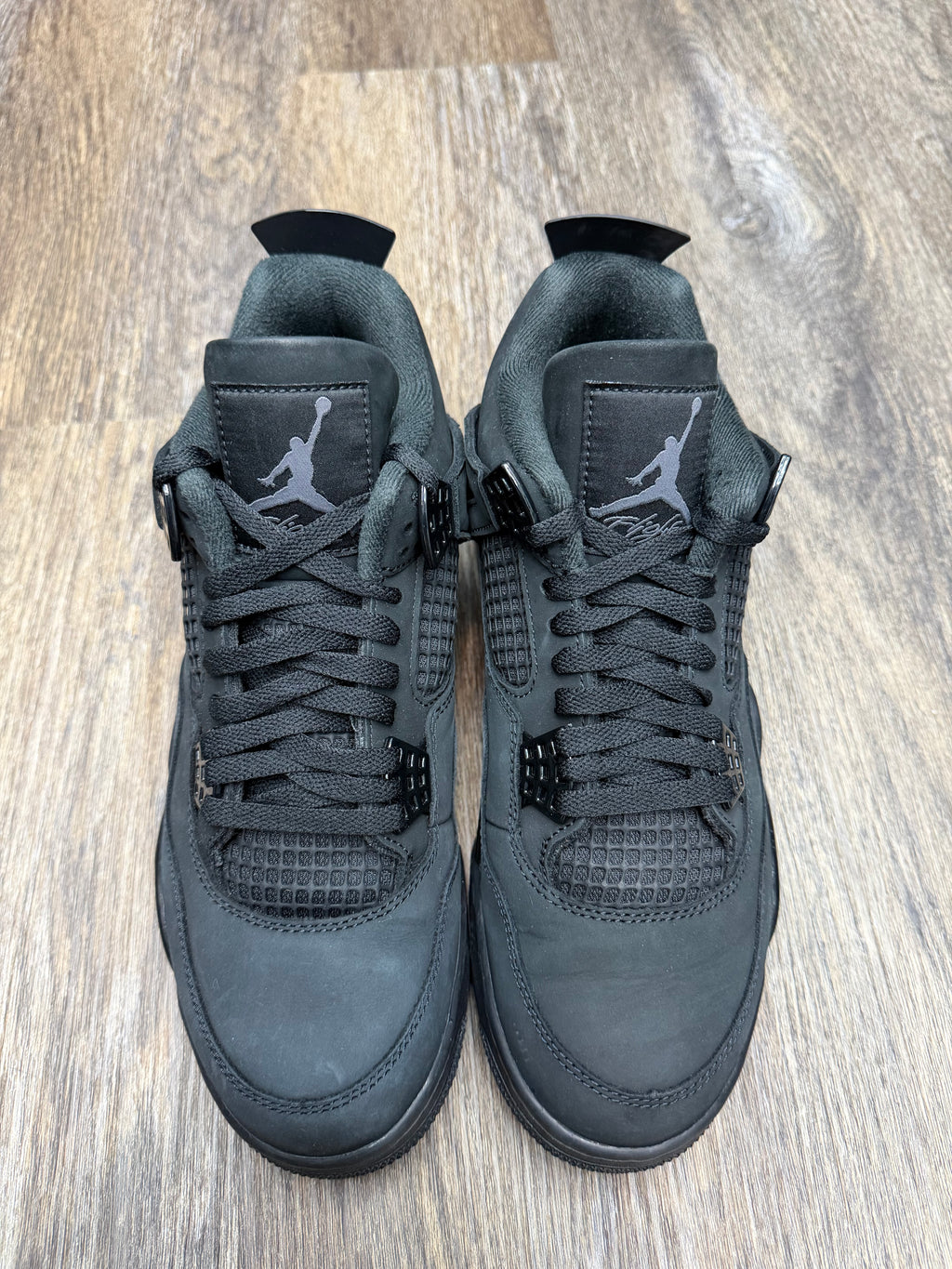 Size 9.5-Jordan 4 Black cat