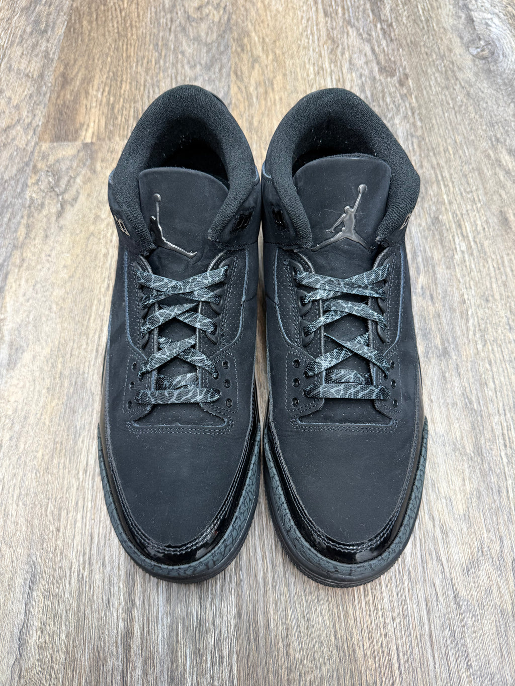 Size 10.5-Jordan 3 Black Cat