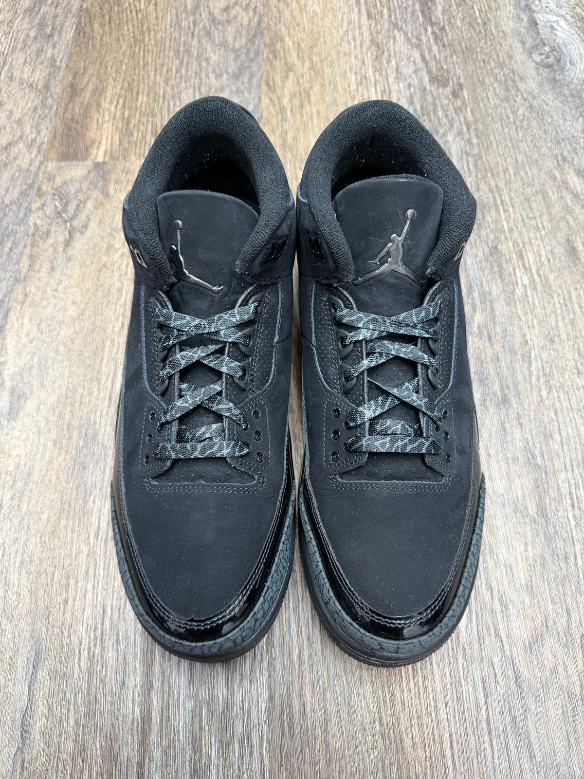 Size 10.5-Jordan 3 Black Cat