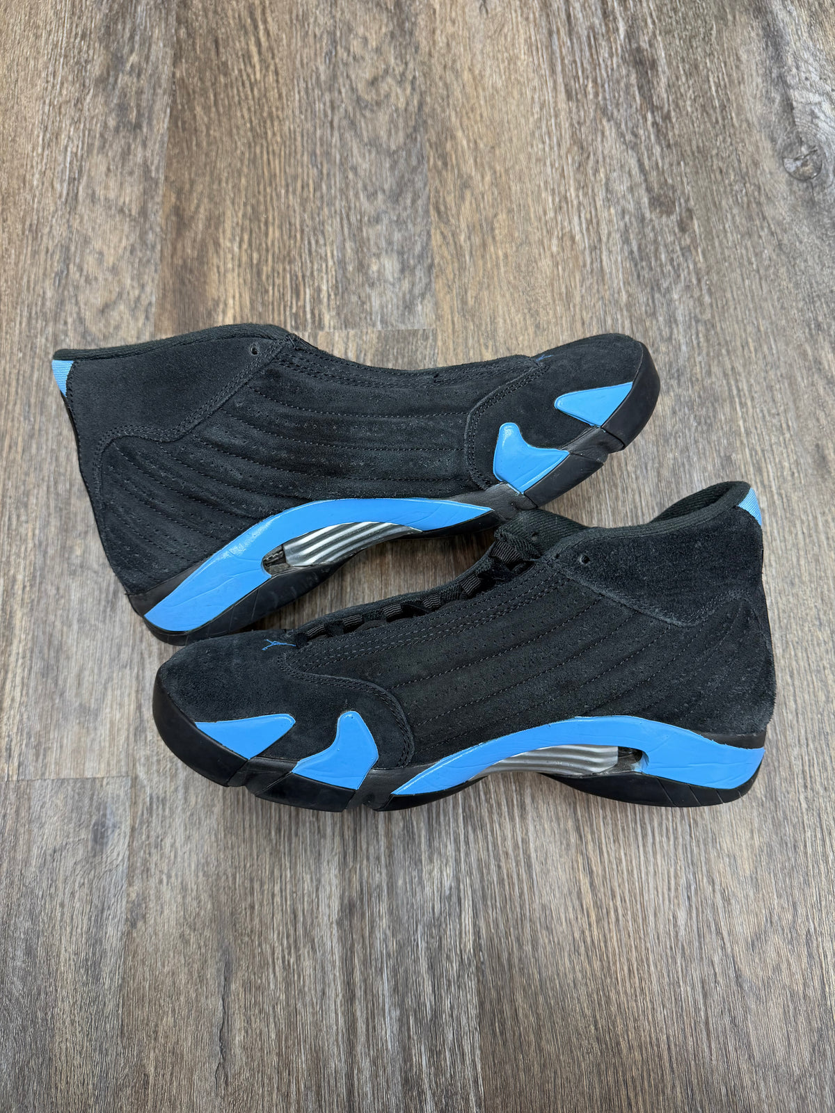 Size 10-Jordan 14 Black university blue