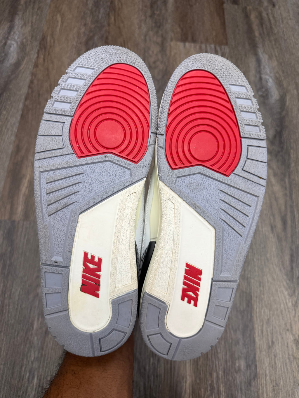 Size 11.5-Jordan 3 White cement reimagined