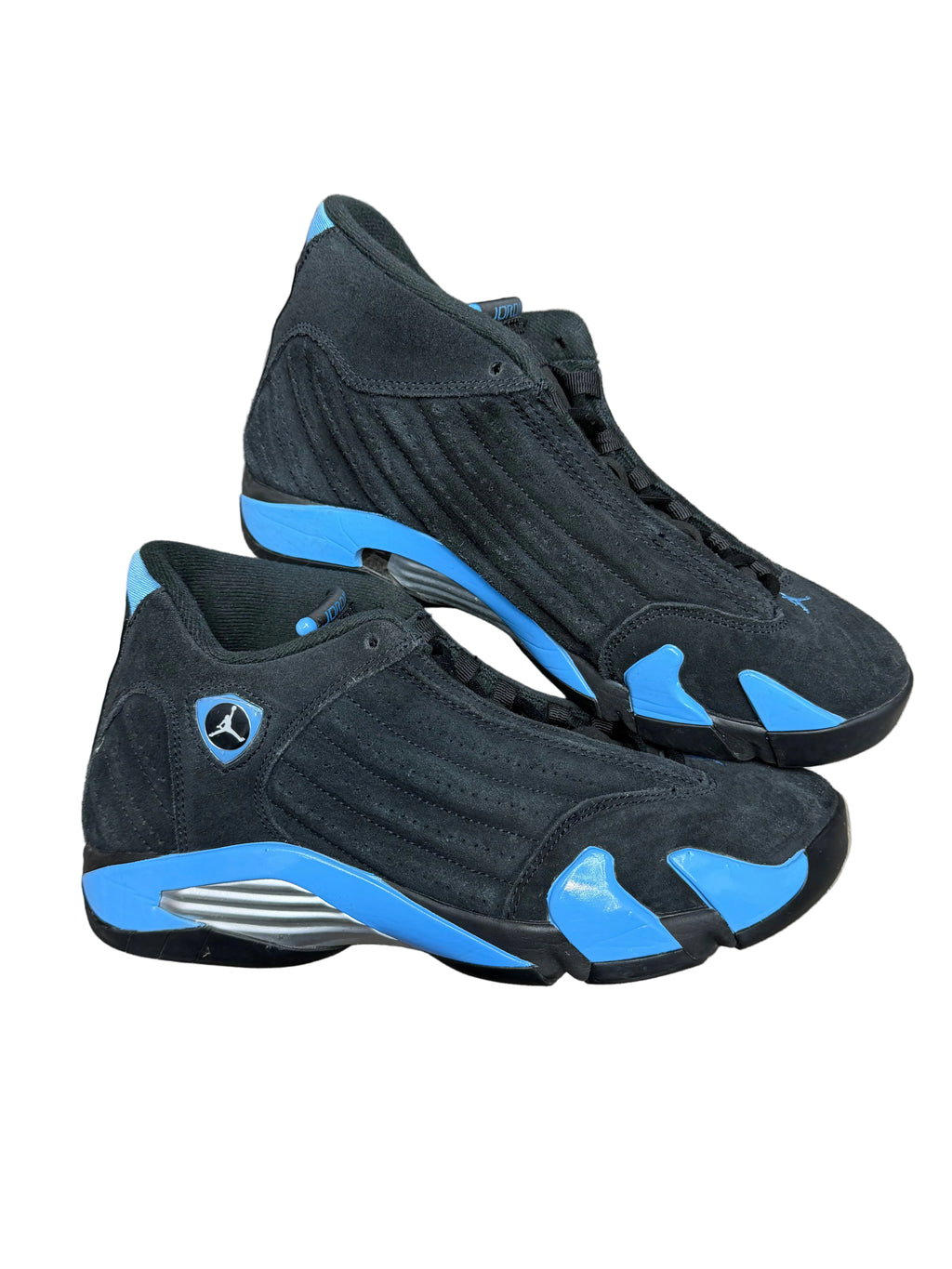 Size 10-Jordan 14 Black university blue
