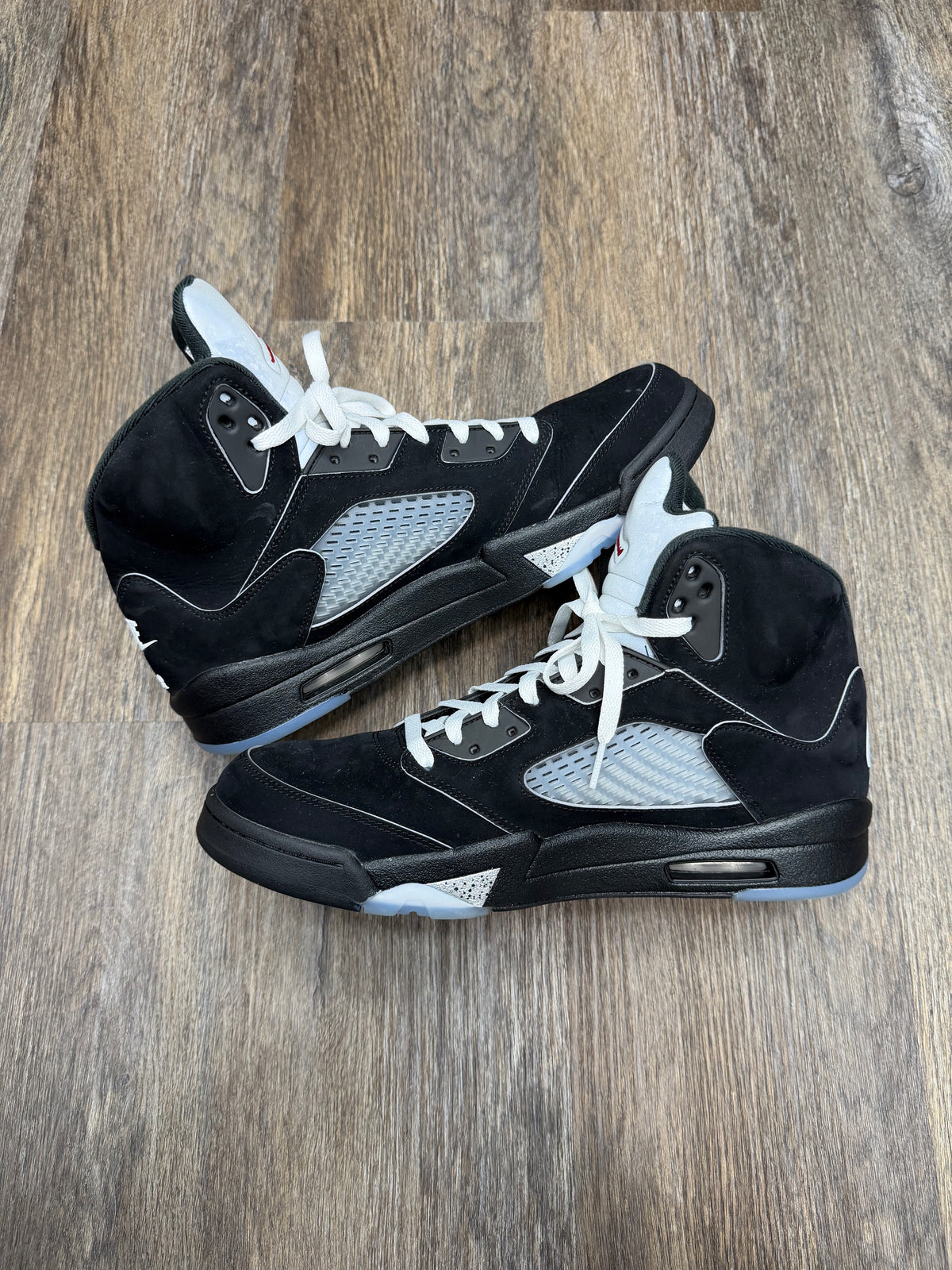 Size 13-Jordan 5 Black Metallic