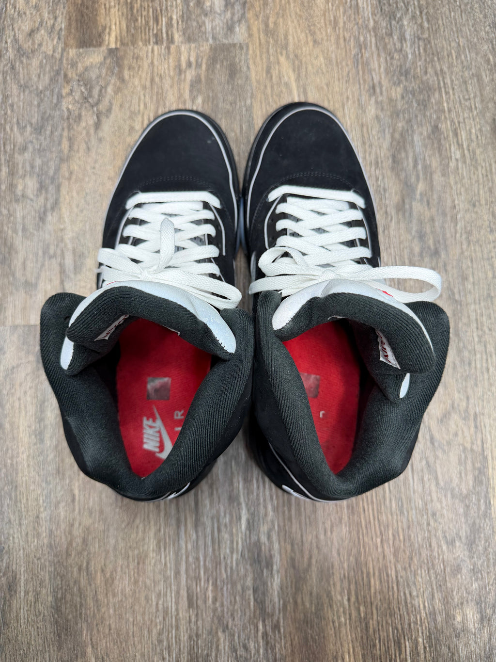 Size 13-Jordan 5 Black Metallic