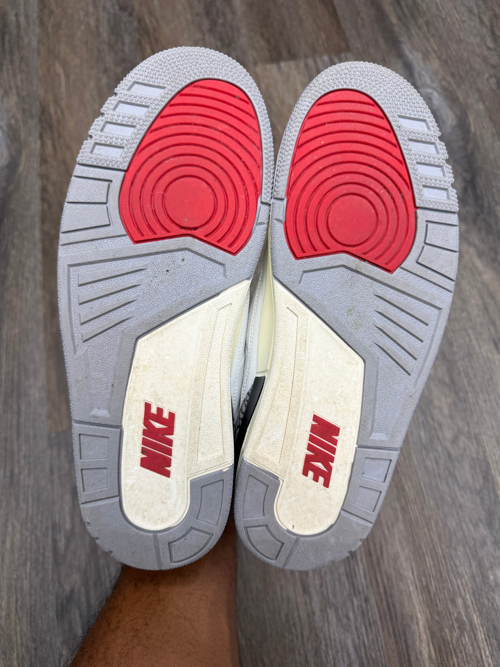 Size 11-Jordan 3 White cement reimagined