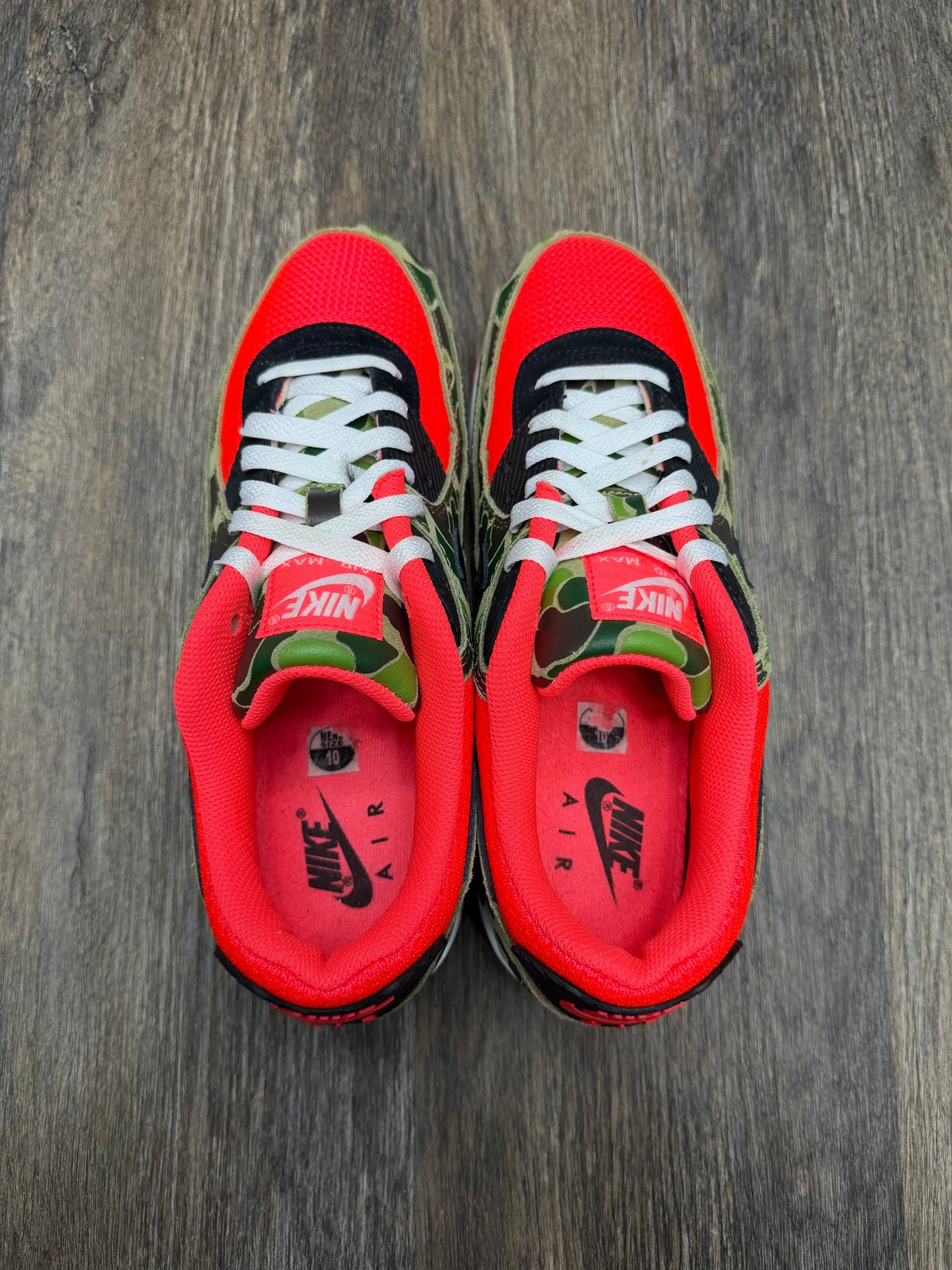 Size 10-Air max 90 reverse duck camo