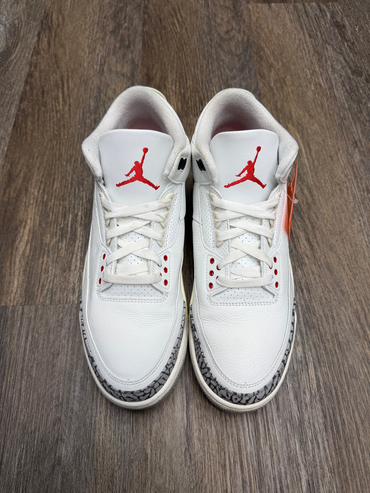 Size 11-Jordan 3 White cement reimagined