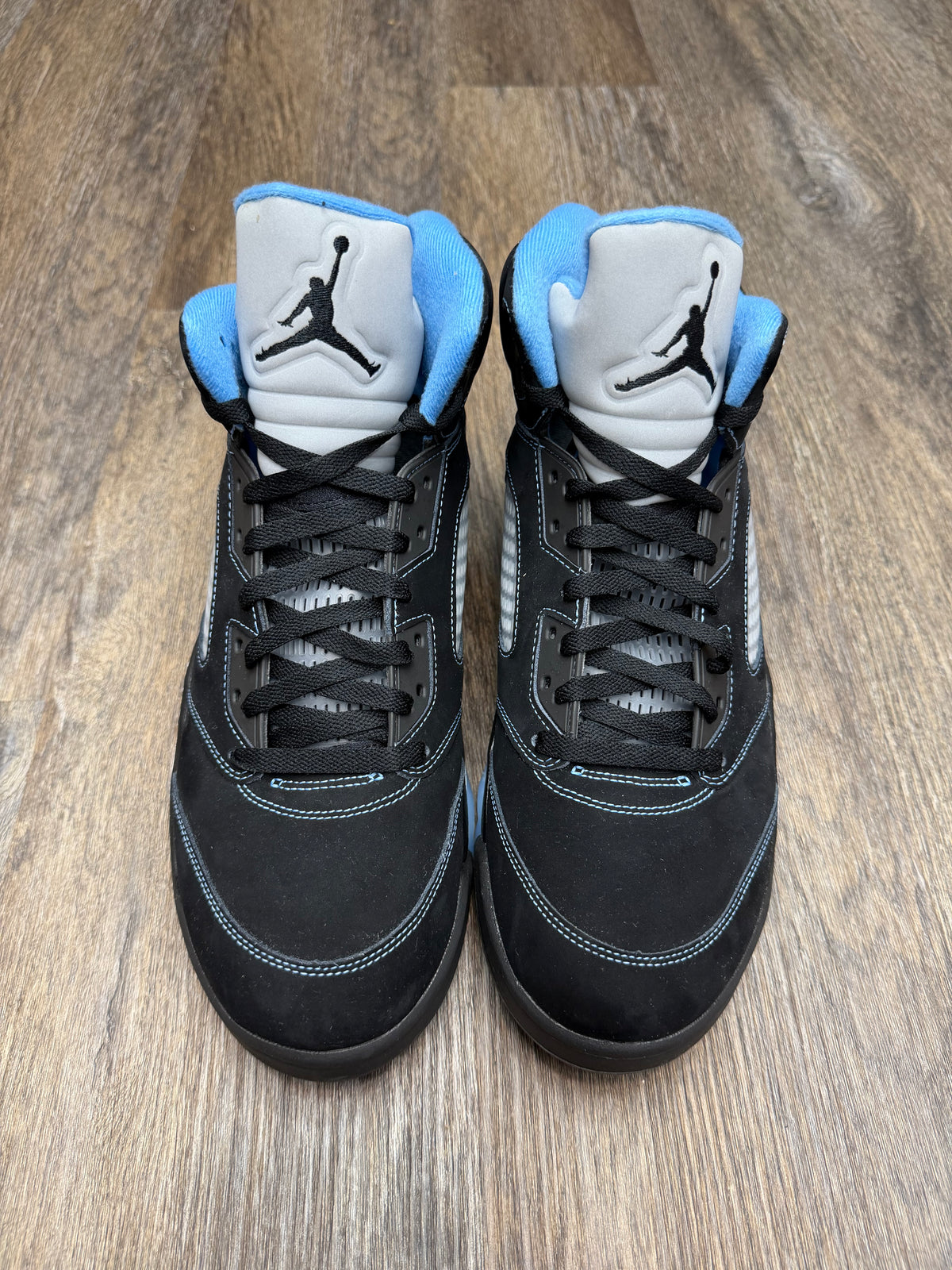 Size 13-Jordan 5 Black university blue
