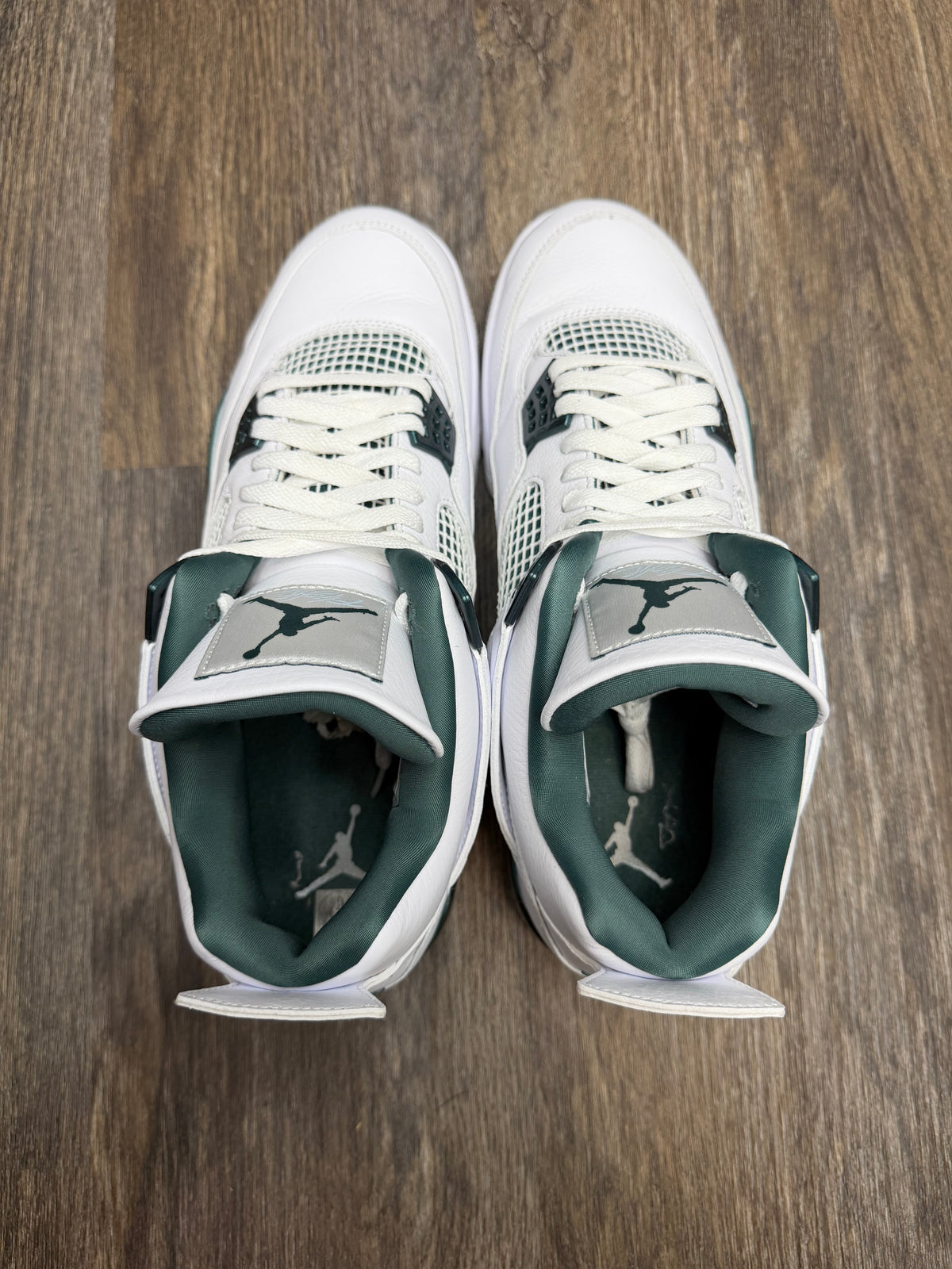 Size 13-Jordan 4 Oxidized Green