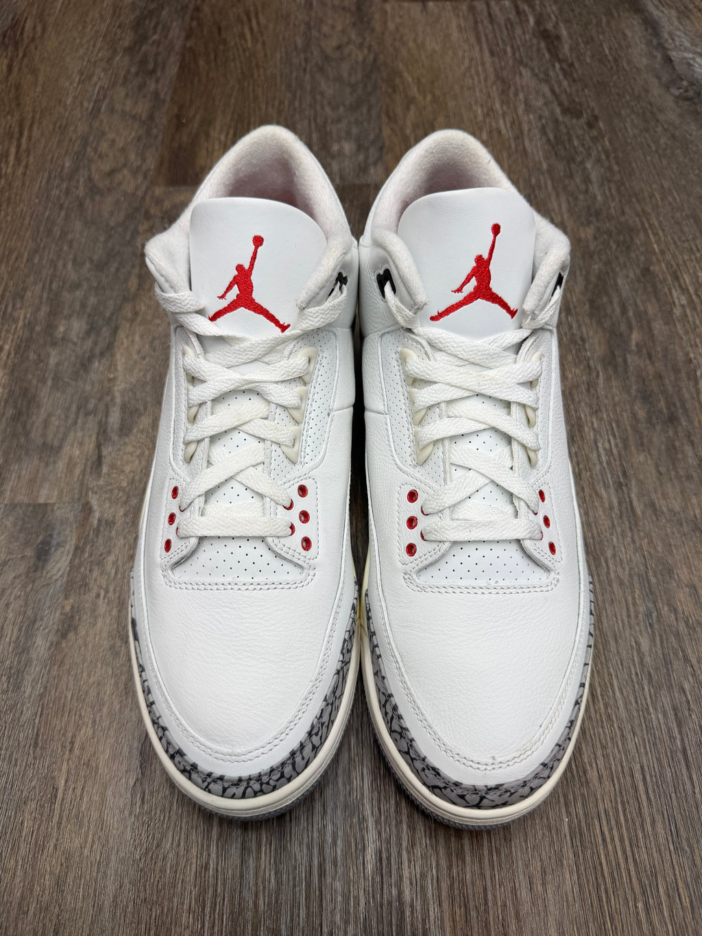 Size 11.5-Jordan 3 White cement reimagined
