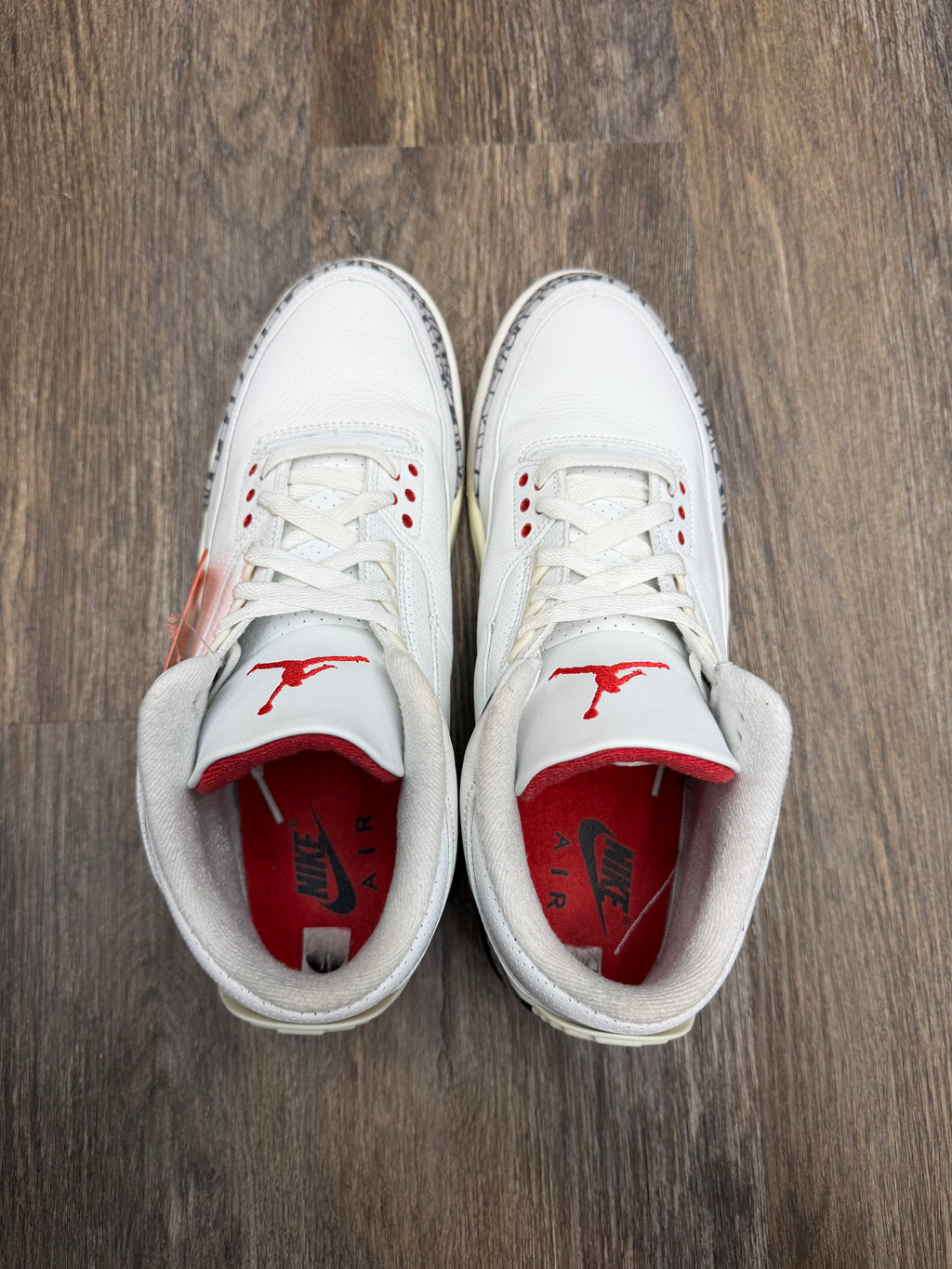 Size 11-Jordan 3 White cement reimagined