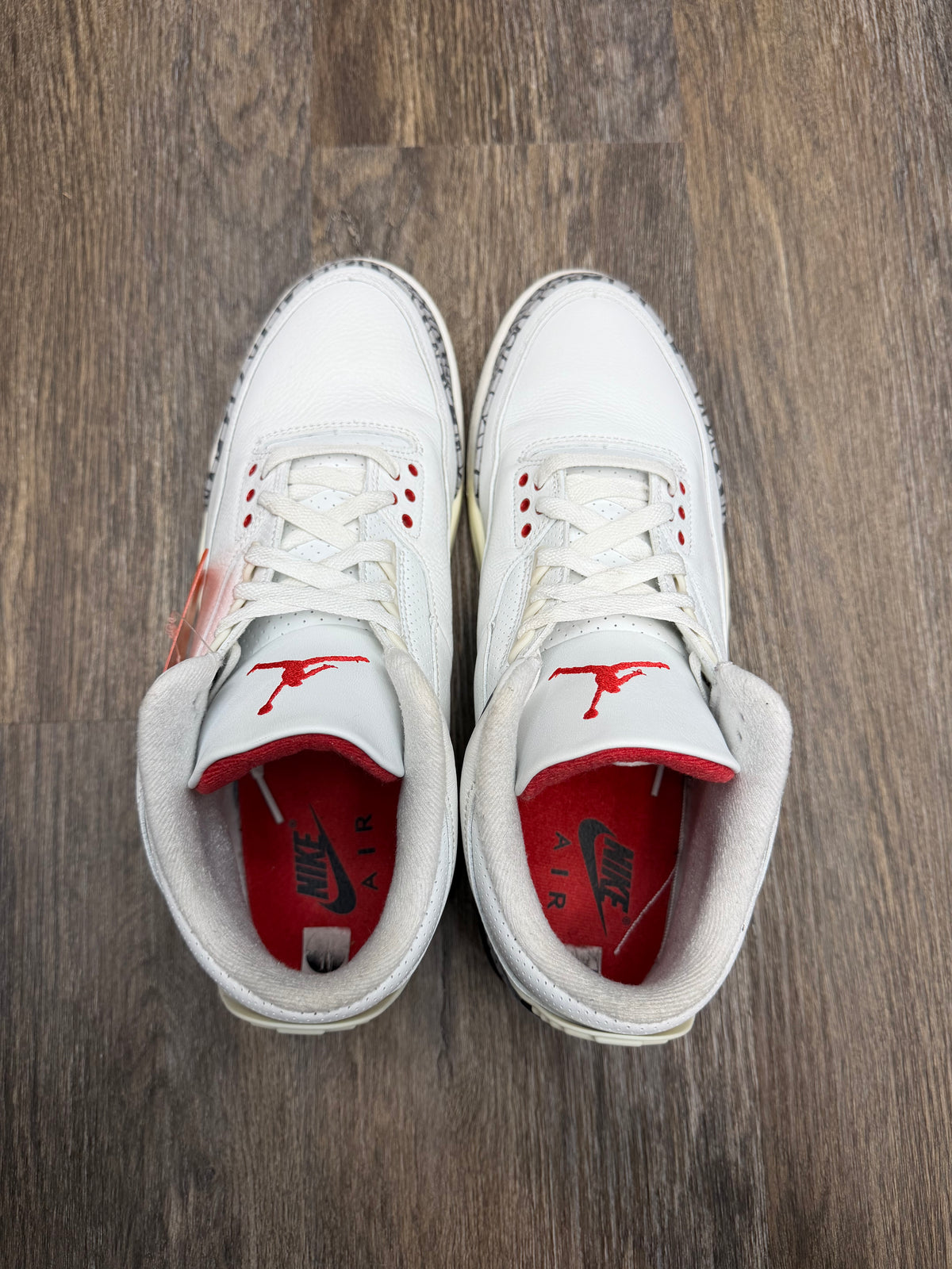 Size 11-Jordan 3 White cement reimagined