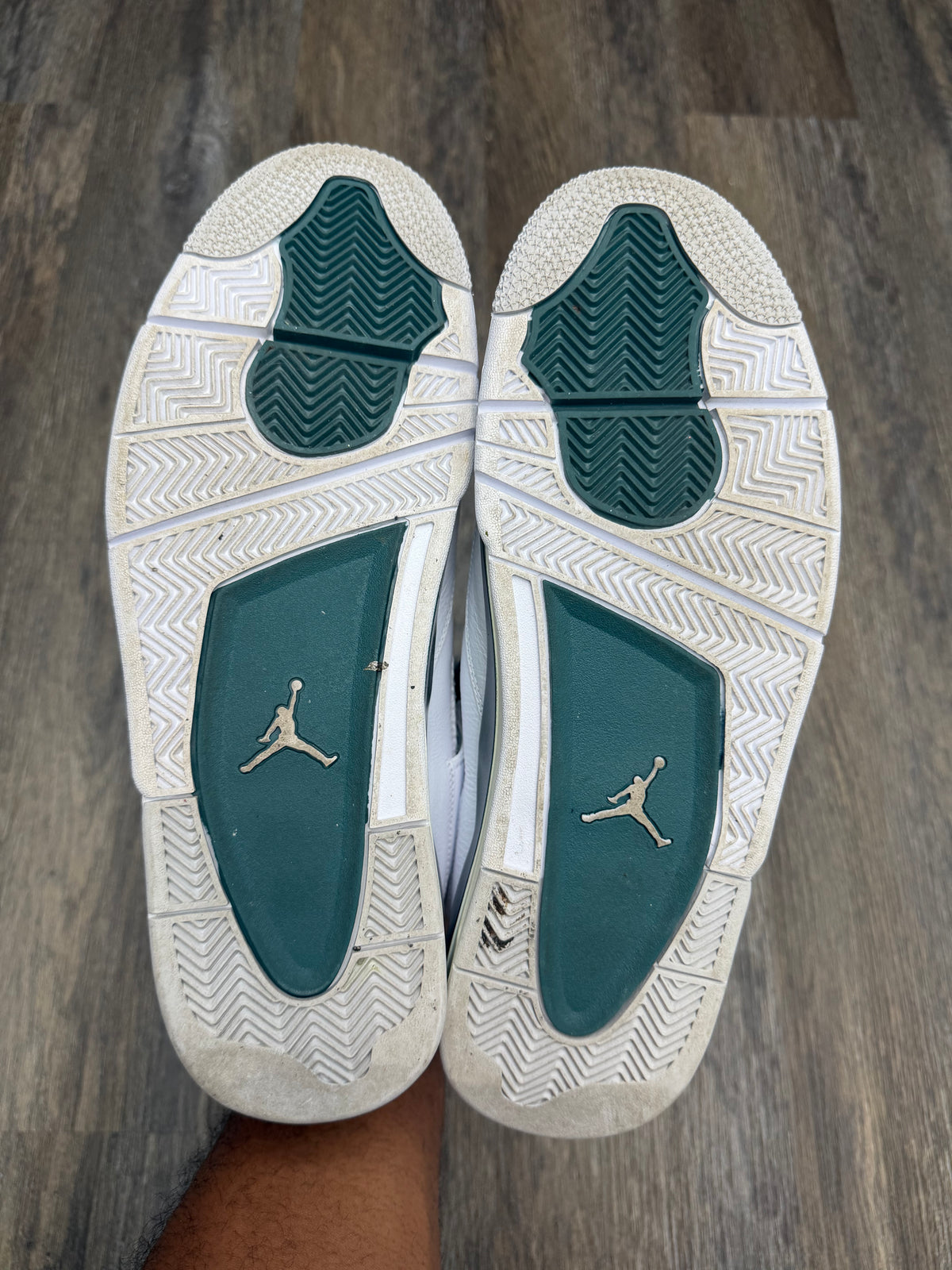 Size 13-Jordan 4 Oxidized Green
