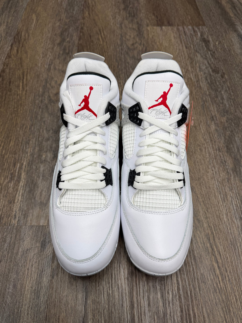 Size 12-Jordan 4 White cement football cleat