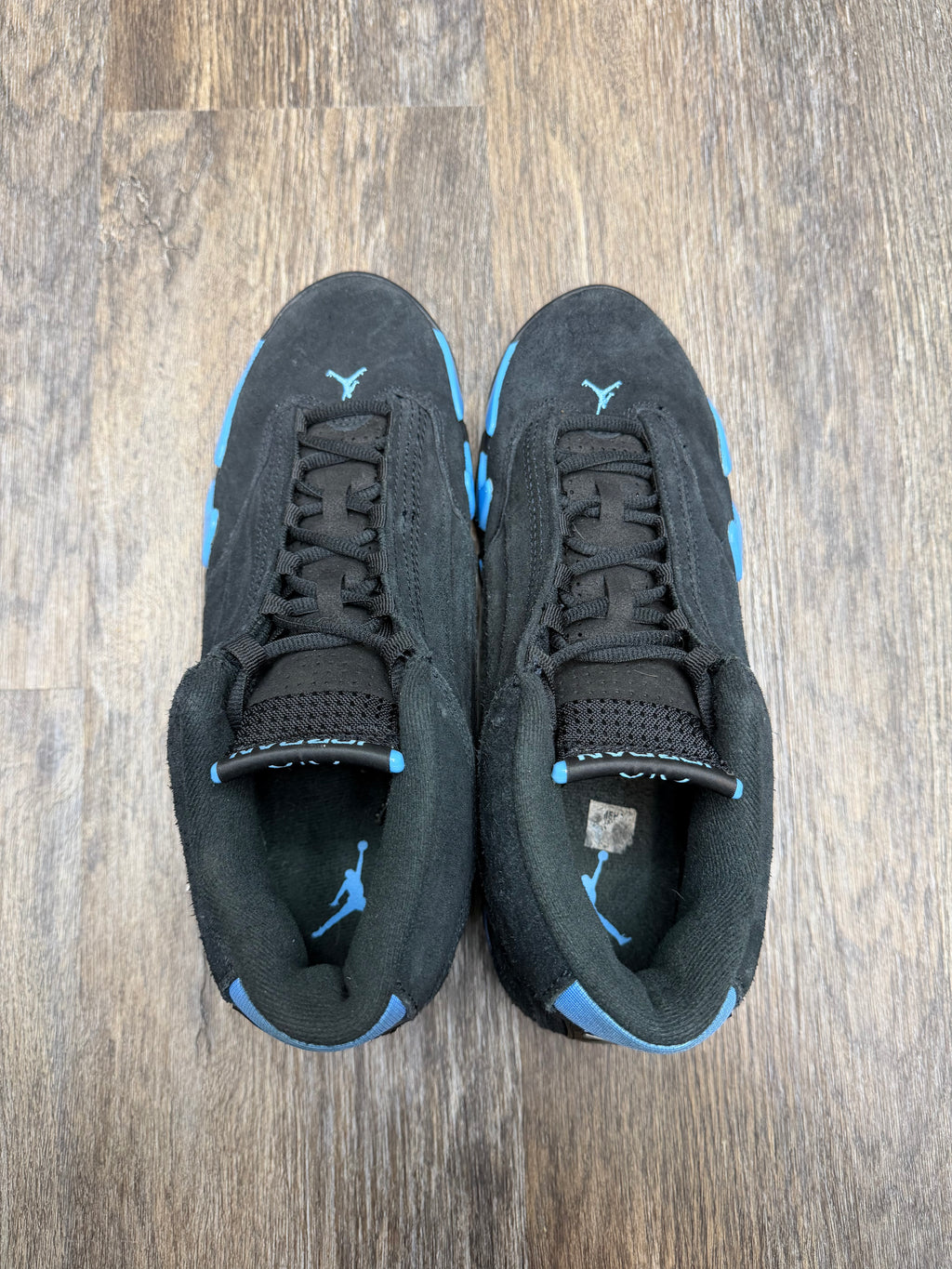 Size 10-Jordan 14 Black university blue