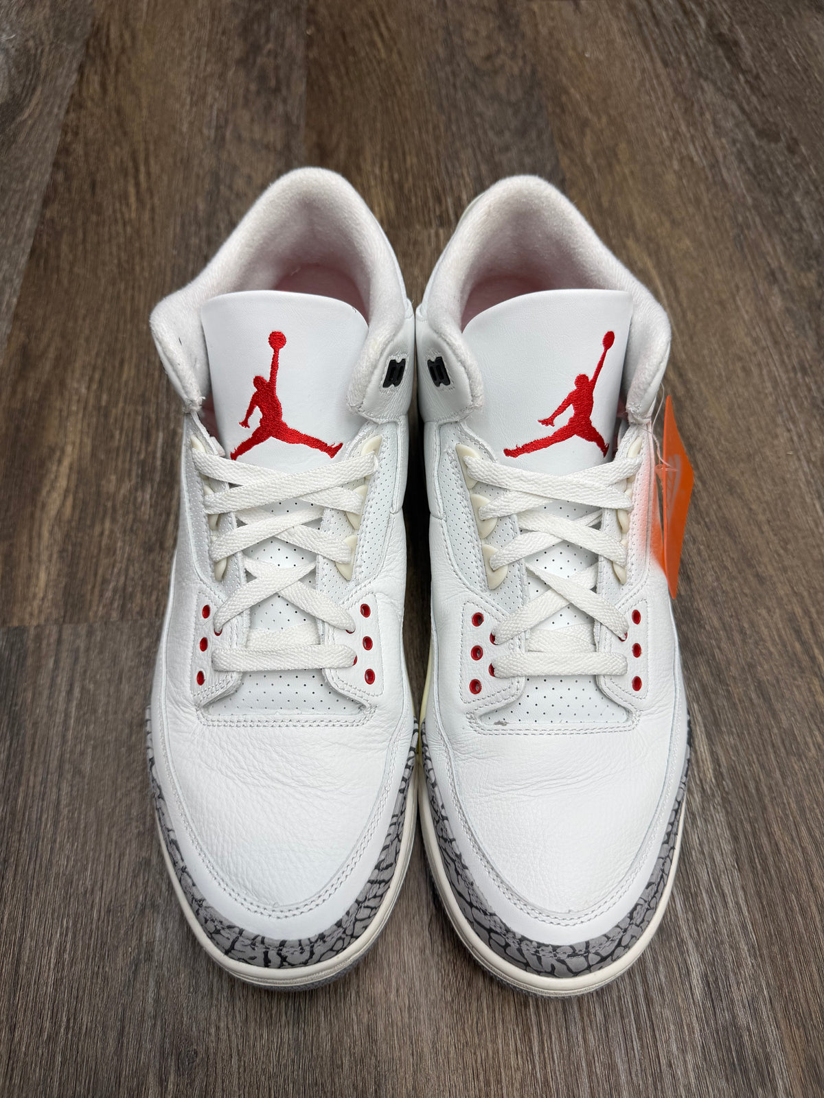 Size 13-Jordan 3 White cement 3 reimagined