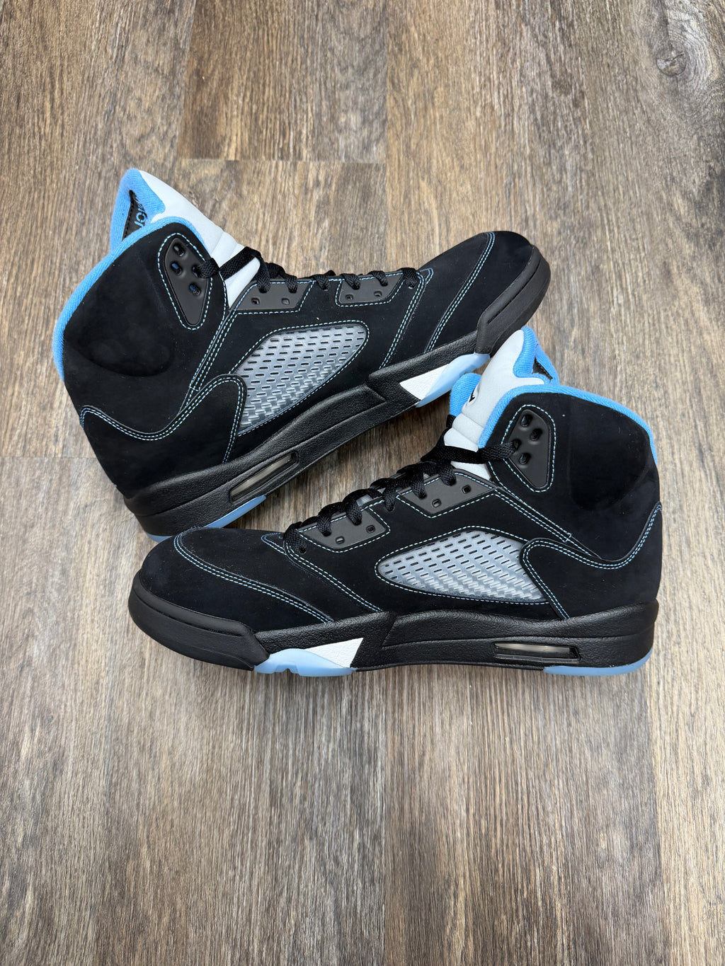 Size 13-Jordan 5 Black university blue