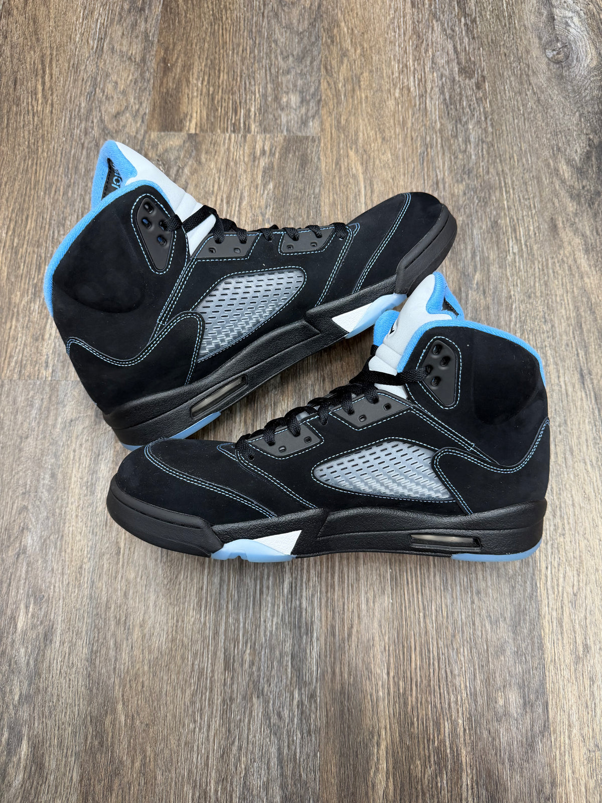 Size 13-Jordan 5 Black university blue