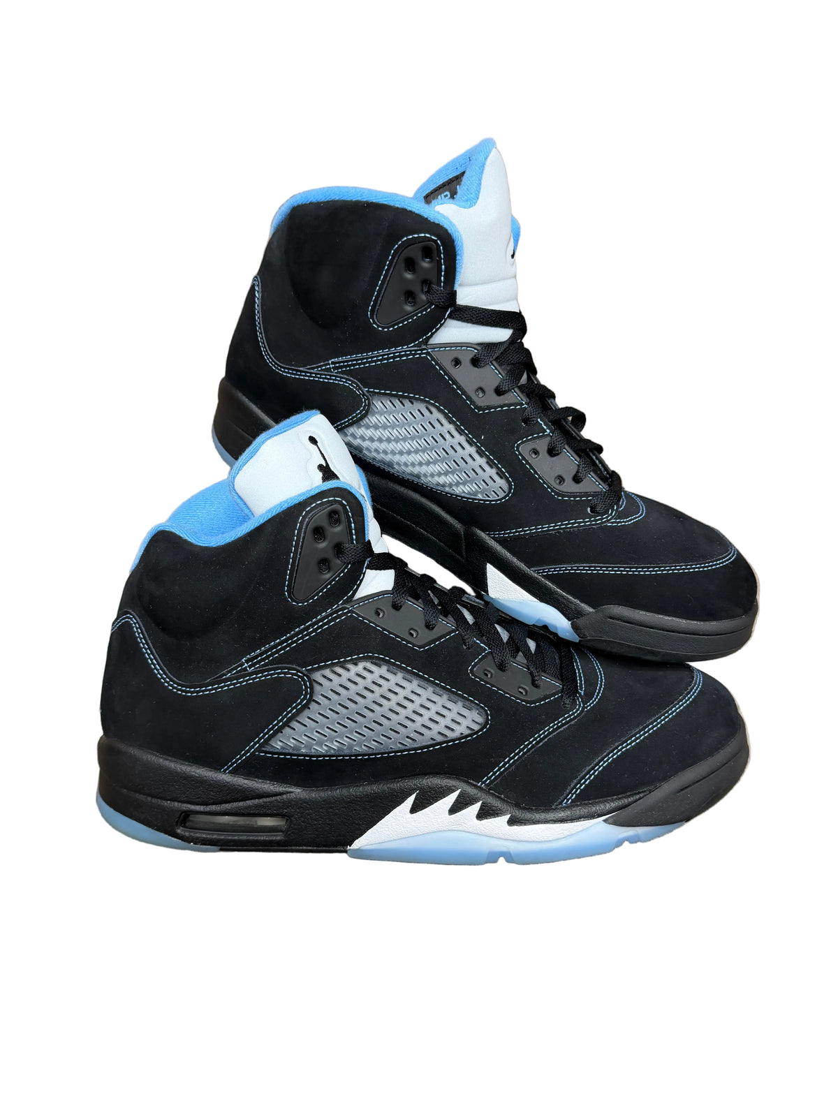 Size 13-Jordan 5 Black university blue