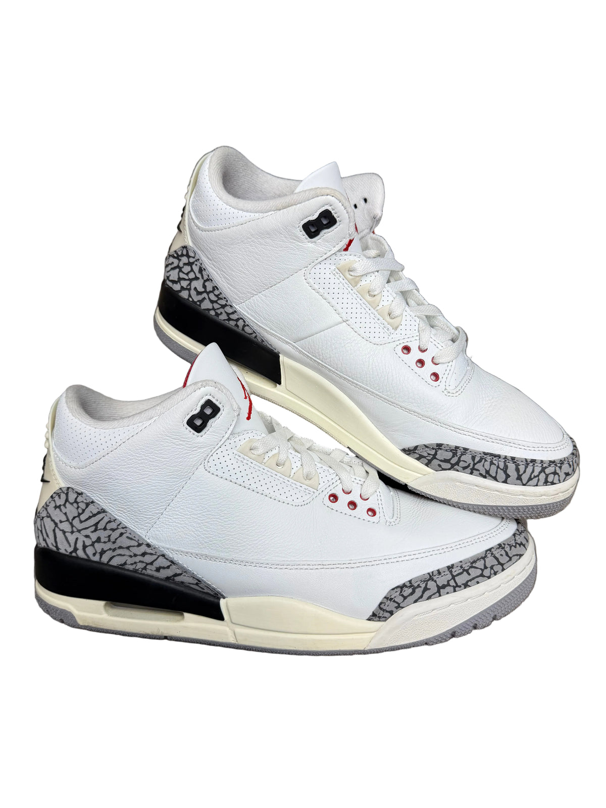 Size 11-Jordan 3 White cement reimagined
