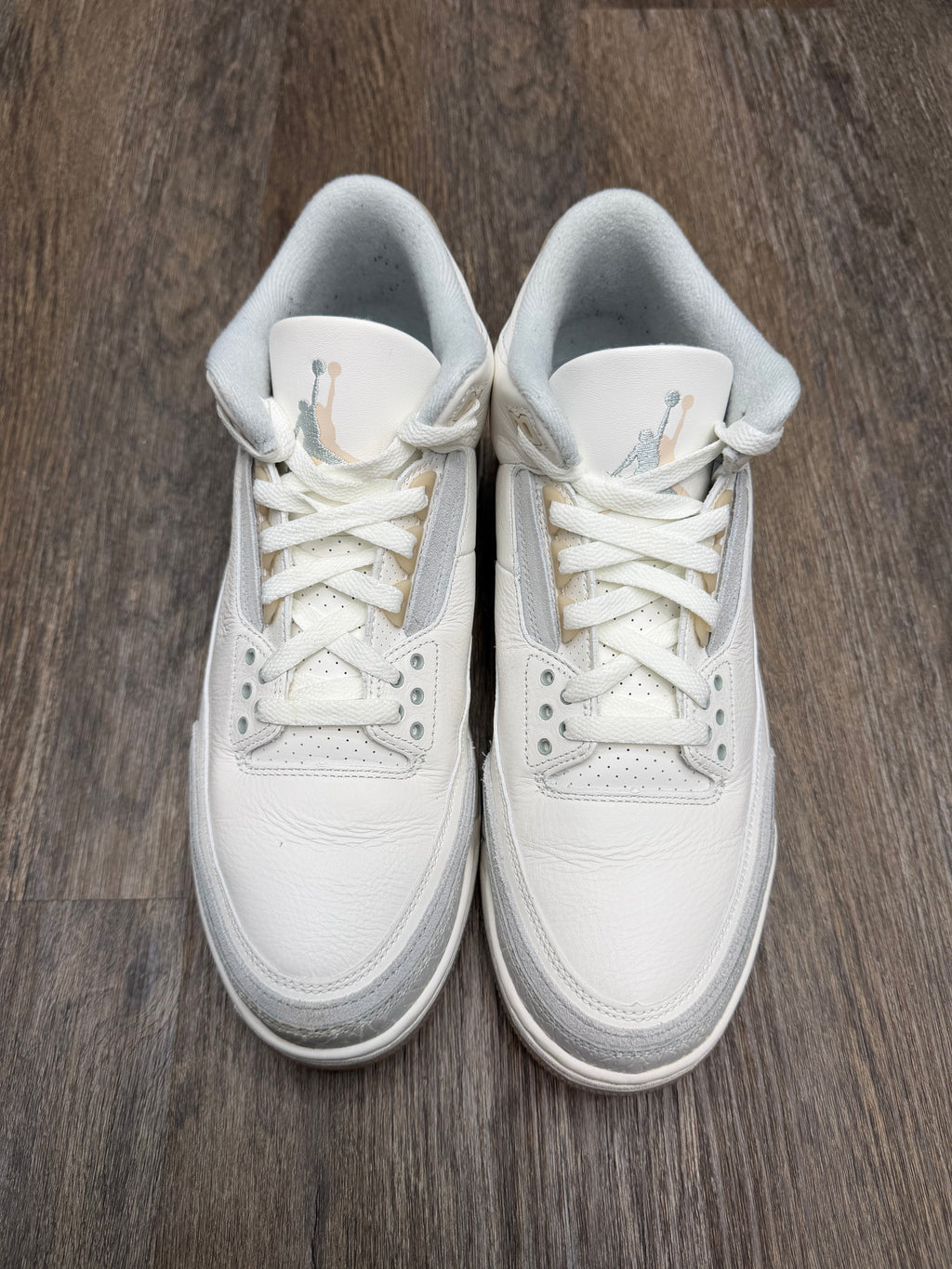 Size 10.5-Jordan 3 craft ivory