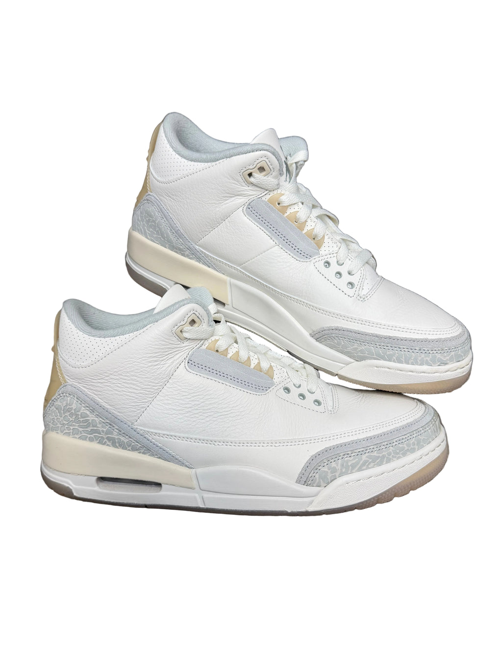 Size 10.5-Jordan 3 craft ivory