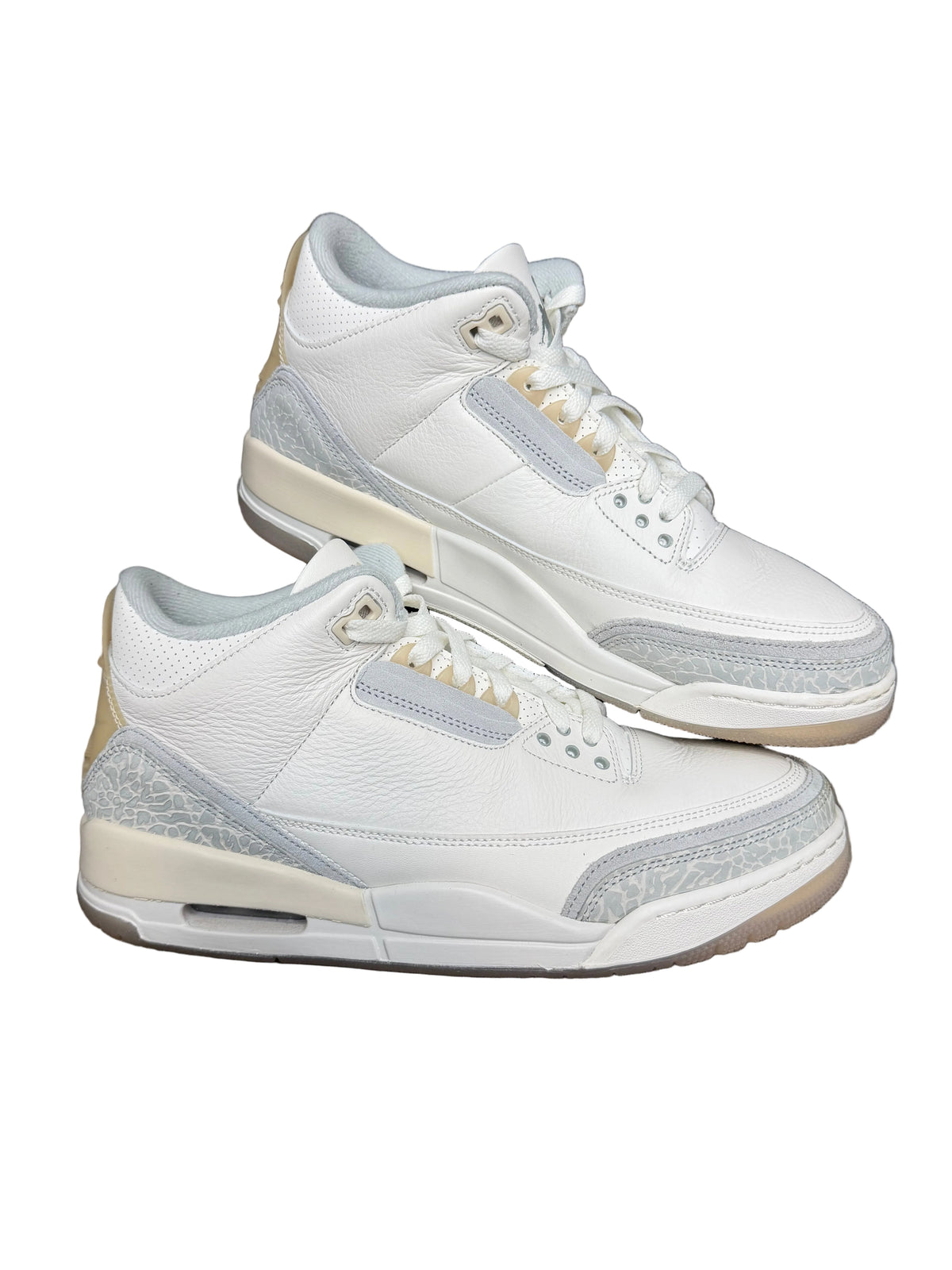 Size 10.5-Jordan 3 craft ivory